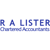 R A Lister Chartered Accountant Logo