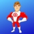 Digital Marketing Superhero Logo