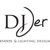 DJ Jer Events and Lighting Design Logo