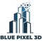 blue-pixel-3d
