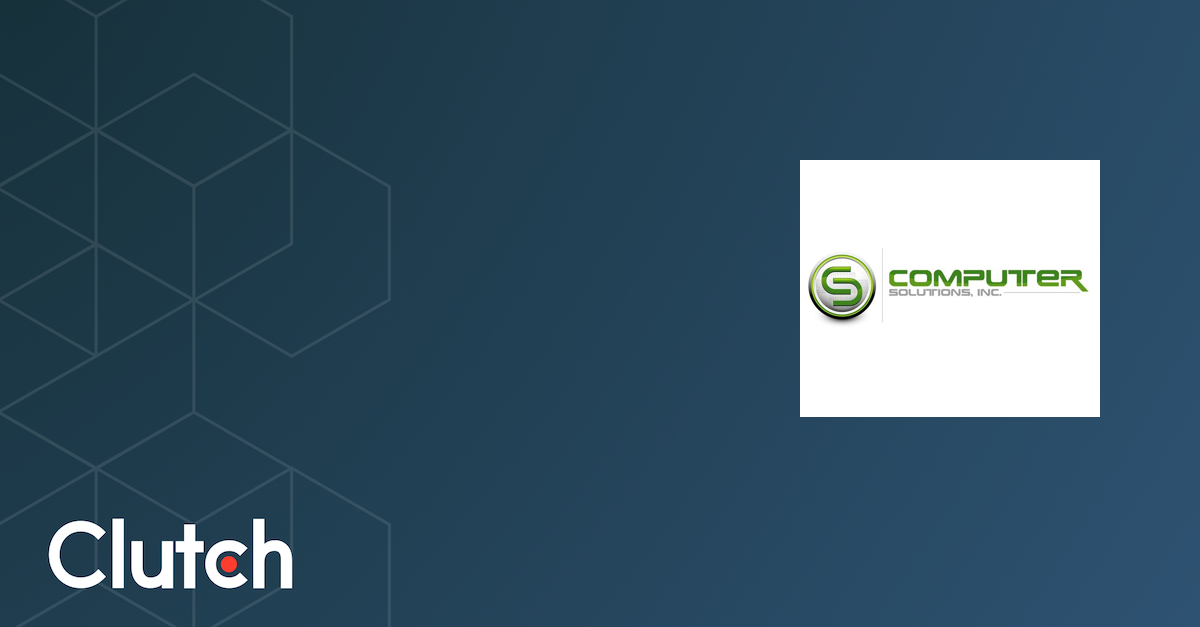 Computer Solutions, Inc Reviews (1), Pricing, Services & Verified Ratings