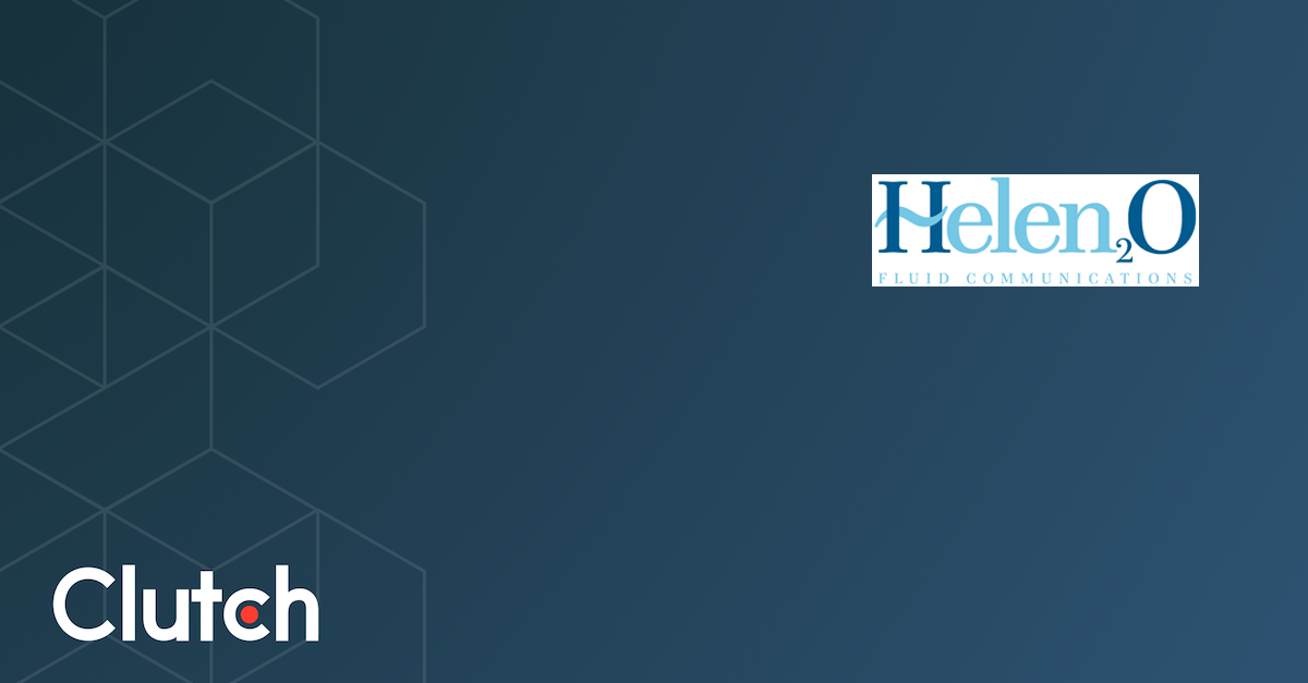 Helen2o: Fluid Communications logo