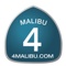 4 Malibu Real Estate Logotype