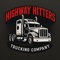 Highway Hitters Trucking Company Logotype