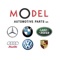 Model Automotive Parts EST. Logotype
